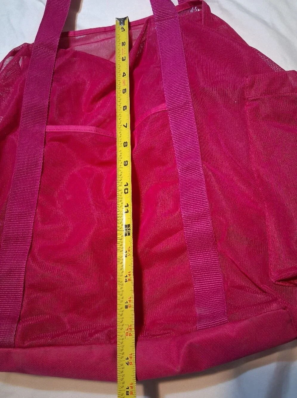 Shade & Shore Hot Pink Mesh Beach Pool Summer Tote Bag